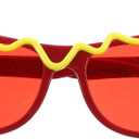 Funny Party Glasses Dance Party Makeup Costume Sunglasses Hot Dog Eyeglasses Cool Shaped Eyeglasses Photo Booth Prop for Halloween Christmas, 1 Pc