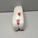 Women Men Plush Strawberry Slippers Cute Fuzzy Slippers Non-Skid Winter Warm Cozy House Indoor Outdoor Shoes (White)