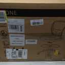 Armless Drafting Chair Tall Office Chair Adjustable Height High Back Ergonomic Desk Chair Drafting Stool Rolling Bar Stools Chairs with Footrest and Wheels (Black)