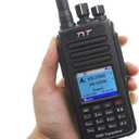 TYT MD-UV390 Plus 5W Output IP67 Waterproof Walkie Talkie Digital Dual Band VHF UHF DMR Radio with AES256 Encryption