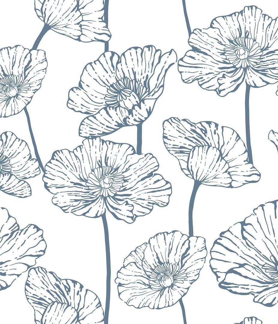 Orainege Peel and Stick Wallpaper Floral Contact Paper Blue and White Wallpaper 15.7inx118.1in Self Adhesive Wallpaper Boho Removable Decorative Wallpaper for Bedroom Bathroom Cabinets Decor Vinyl