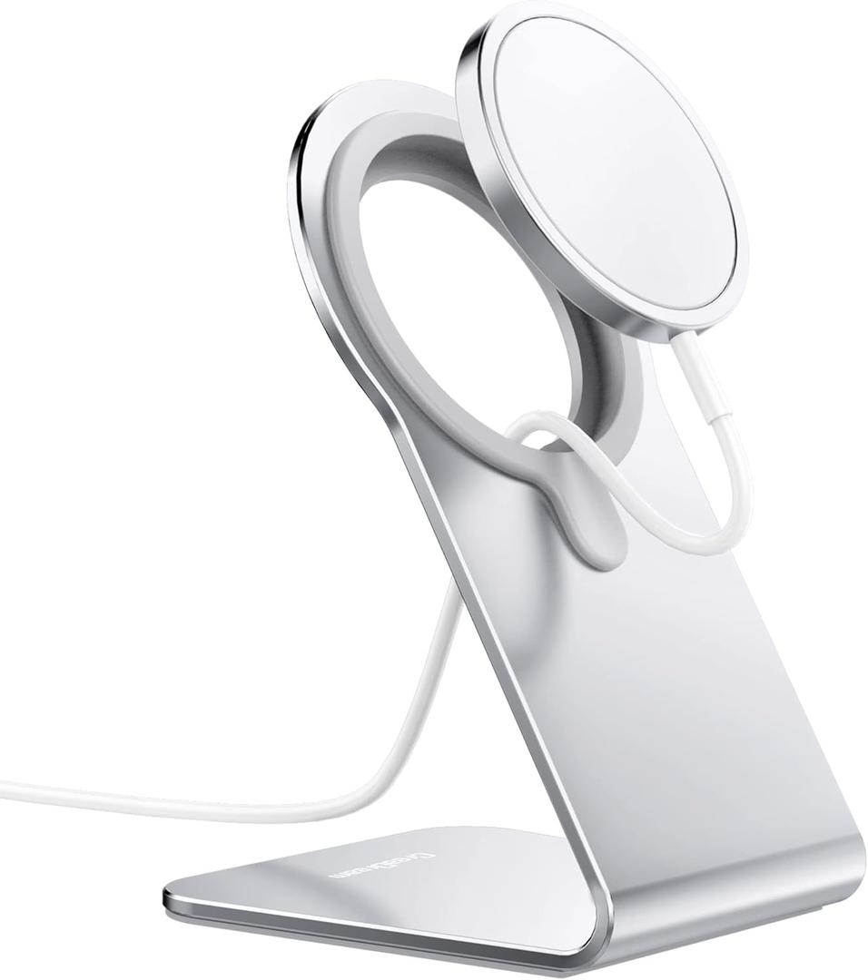 Stand for MagSafe Charger, CreaDream Aluminum Stand Holder for iPhone 16 15 14 13 12 Series, Magsafe Accessories Compatible with iPhone 16 15 14 13 12 Plus, Pro, Pro Max [MagSafe Charger Not Included]