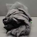 Amazon Basics Comforter Blanket Twin/Twin XL, Reversible Lightweight Microfiber All Season Blanket, Black/Grey