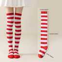 Stripe Knee High Socks for Youth Adult Multi-Color Over-The-Calf Knee High Tube Socks