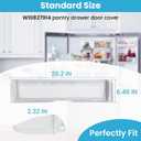 W10827914 Pantry Drawer Door Cover Compatible with kenmore whirlpool maytag Refrigerator, Replaces Part W10165964 drawer lid 12656820 12656823 1455167 Pantry drawer top front lid, White
