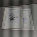 KAIWIN 100% Solid Wood White 8x10 Picture Frame 2 Pack - Display Picture 5x7 with Mat, HD Glass Inside, Rustic Wooden Photo Frames for Table Top and Wall Mounting