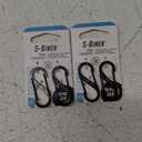 Nite Ize S-Biner Dual Carabiner Stainless Steel, Size 1, Black, 2 count (Pack of 2)