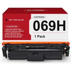 069H 069 Black Toner Cartridge 1-Pack (with Chip) Compatible Replacement for Canon 069 High Capacity Works for Canon Color Image CLASS MF750C MF753Cdw LBP674Cdw MF751Cdw LBP674C Printer