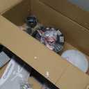 Modern 52 Inch Ceiling Fans with Lights and Remote for Bedroom Living Room Kitchen Home Office Indoor/Outdoor, 18W 3CCT Dual Color 5 Blades 6 Speed Reversible Quiet DC Motor, Black/Wood Grain