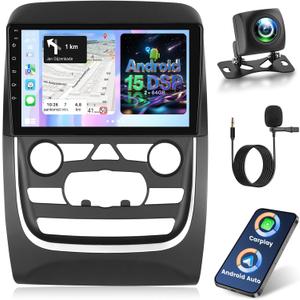 NHOPEEW Android 15 Radio for Dodge Durango 2014-2020, 9 inch 2.5D Touchscreen Aftermarket Car Stereo - Wireless Carplay and Android Auto, DSP/EQ, 5G/WiFi, GPS, SWC + Rearview Camera + Canbus