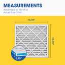 Aerostar 16x16x1 MERV 11 Air Filter, 6 Count, ACTUAL SIZE (15.75 x 15.75 x 0.75 ), HVAC, Air Conditioning & Furnace Filter for Dust, Pet Dander, Smoke & Allergies (MPR 1200 / FPR 7), Made in USA