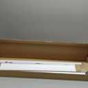 Lotus & Windoware Cordless, 2 Inch Faux Wood Blind, 34.5" Wide x 60" Long, Window Blinds, Blinds & Shades, Blinds for Indoor Windows, Embossed, Bright White