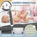 Baby Changing Table Black with Storage - Collapsible Baby Diaper Changing Station with Toy Holder, Baskets - Diaper Changing Table for Small Spaces, Portable Changing Table for Baby