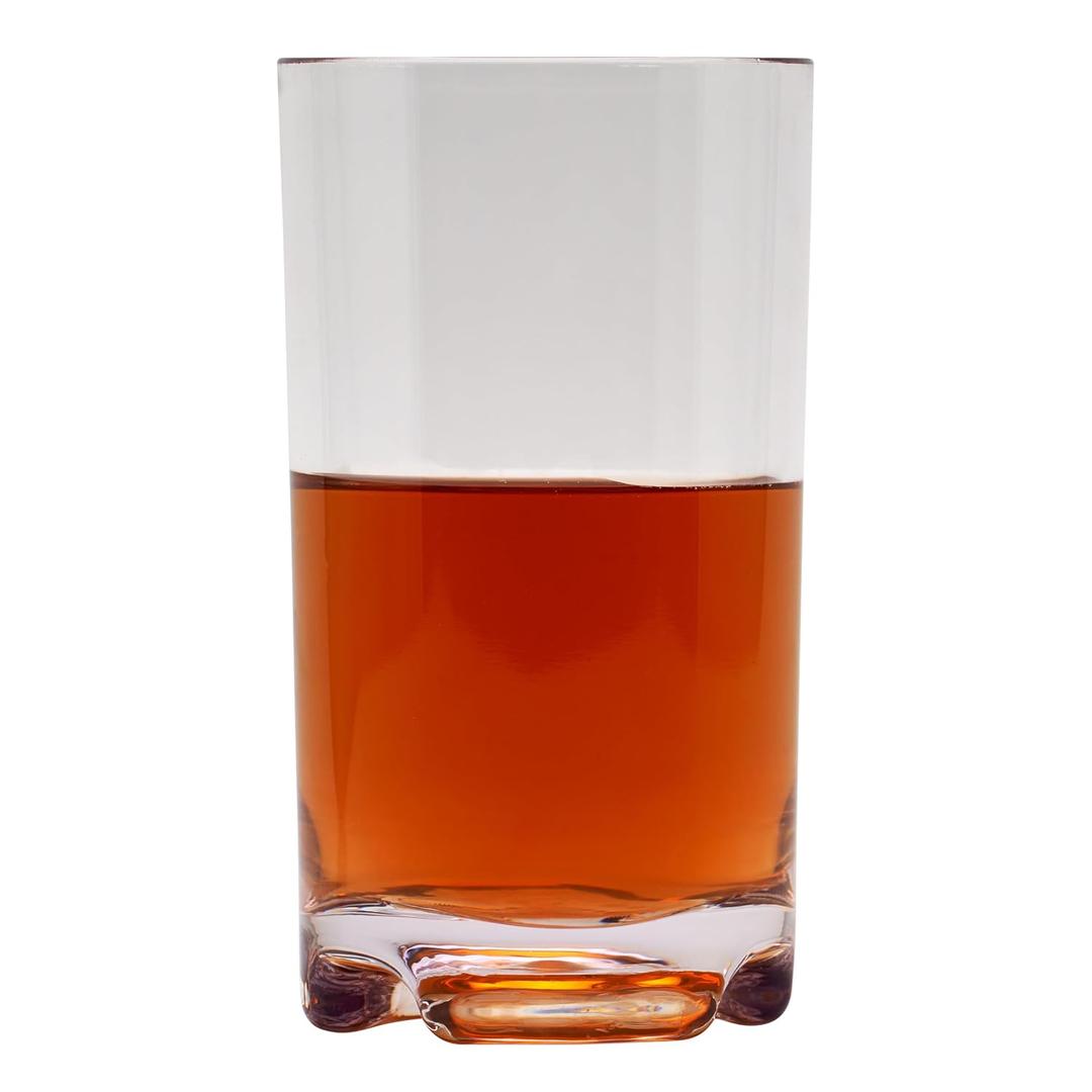G.E.T Shatterproof Beverage Glass/Highball, 14 Ounce, BPA Free (Set of 4)