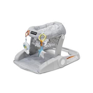 Bright Starts Learn-to-Sit 2-Position Floor Seat (Heather Gray) Sit Baby Up in This Adjustable Baby Activity Seat Appropriate for Ages 4-12 Months Includes Toys, Funfetti Neutral