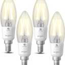 Sengled Zigbee Smart Light Bulbs, Smart Hub Required, Work with SmartThings and Echo with Built-in Hub, Voice Control with Alexa and Google Home, Soft White B11 Candelabra Light Bulbs 4 pcs