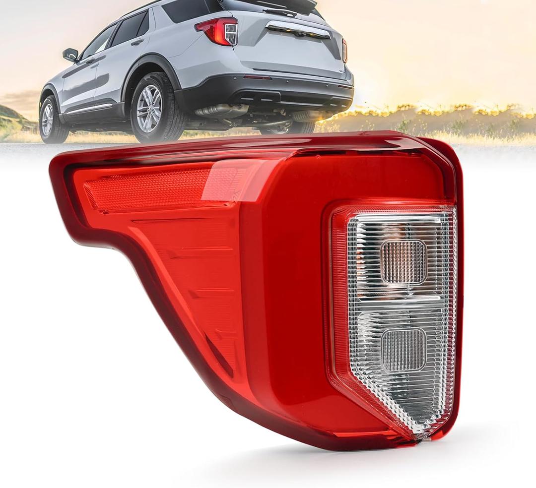 Tail Light Assembly Compatible with 2020 2021 2022 2023 Ford Explore Rear Brake Lamp, Replaces# LB5Z13405F FO2800275(Left Driver Side) Tail Light Assembly Compatible with 2020 2021 2022 2023 Ford Explore Rear Brake Lamp, Replaces# LB5Z13405F FO2800275(Left Driver Side)