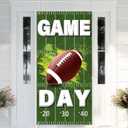 Football Party Door Decorations, Football Door Cover Game Day Banner Backdrop for Party Decorations 2026 (Grass)