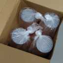 100 Pack 16 oz Disposable Plastic Cups Aluminum Party Tumbler Stackable Plastic Drinking Cups for Hot Cold Drinks Coffee Cocktail Beverage for Wedding Birthday Graduation Picnic(Rose Gold)