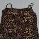 PINKMSTYLE Women's Basic Double Lined Scoop Neck Tank Tops Adjustable Cami Tank Summer Sleeveless Tops, Medium, Brown Leopard Print 