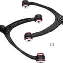 Front Upper Control Arms for 2007-2013 Chevy Silverado GMC Sierra 1500, Suburban, Avalanche, Tahoe, Yukon XL/Yukon, Cadillac Escalade Esv/Ext, PU Bushings, K80669 K80670 (2pc)