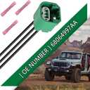 Headlight Connector Wiring Harness Parking Light Connector Wiring Harness Replace 68064997AA Compatible with Chrysle D0dge JP
