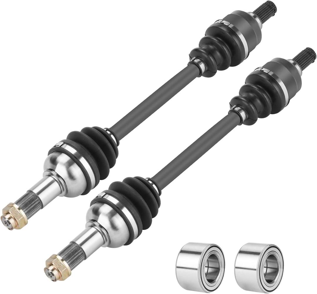 Rear Left & Right CV Axle Shaft with Wheel Bearing for Yamaha Grizzly 550 700 2007-2014, Kodiak 450 2018-2021 28P-2510F-00-00, 28P-2518E-10-00, 28P-2530V-00-00