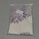 WHOMEAF Purple Dahlia Table Runner Modern Elegant Flower Beige Table Runners Geometric Pompon Farmhouse Coffee Table Center Decor for Home Kitchen Dining Party Indoor Outdoor (13x36 Inch)