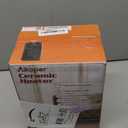 Space Heater, 1500W Electric Heaters Indoor Portable with Thermostat, PTC Fast Heating Ceramic Room Small Heater with Heating and Fan Modes for Bedroom, Office and Indoor Use (10IN), Black