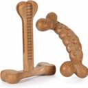 Dog Chew Toys for Aggressive Chewers 2 Pack Tough Dog Bone Toy for Small Medium Large Breed to Keep Them Busy (Small-Under 20LBS, Bacon Flavored)