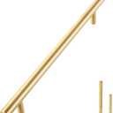 QOGRISUN 2-Pack Solid Brass Cabinet Pulls, Gold Euro Style T Bar Handles, 12-3/5Inch Hole Center for Kitchen Drawer Dresser Cupboard, 15.1-Inch Total Length, Brushed Brass Finish