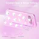 2 x Halloween Phone Case for Google Pixel 9 Pro, for Pixel 9 Pro Halloween Case for Women Girls Girly, Cute Ghosts Pattern Soft TPU Slim Cover, Ghosts/White