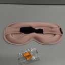 Weighted Blackout Sleep Mask for Women, 3D Contoured Zero Eye Pressure, Lash-Friendly Deep Eye Cups, Adjustable Slide Buckle Strap, Night Shift Nurse Essentials for Day Sleep & College Dorm Naps(Pink)