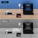 USB C Charger Block, 3Pack 40W 4 Ports Type C Fast Phone Charging Cubes PD 3.0 Wall Plug+ QC 3.0 USB A Charger Power Brick Box for iPhone 16/15/14/13/12/11 Pro Max, iPad, Galaxy, Pixel,White
