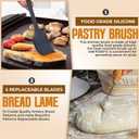 Sourdough Starter Kit 12 Pcs-Heart Shape Bread Proofing Basket, Sourdough Starter Jar, Dough Whisk, Bread Lame, Silicone Brush, Measuring Spoons, Sourdough Bread Baking Supplies