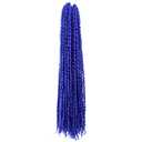 30 Inch Long Pre-looped/twisted Passion Twist Crochet Hair 4 Packs for Mixed-color Using (4 Packs, Blue)