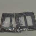 Wall Plate for Electrical Outlets, Decorative Oil Rubbed Bronze Switch Plates Outlet Cover, Light Switch Cover Plate, 2-Gang Wall Plates, Solid Zinc Alloy (Double Decorator, 2 Pack)