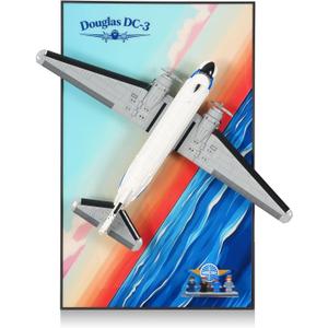 Display Wallboard Compatible with Lego 11378 Douglas DC-3 PAN AM Airliner