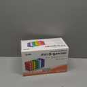 CAidRE Monthly Pill Organizer 4 Times A Day, One Month Pill Organizer, Monthly Pill Box Organizer with 32 Daily Compartments for Fish Oil, Vitamins, Supplements and Medications, 31 Day Pill Case