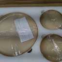 Stoneware Dinnerware Sets for 4, Reactive Glaze Plates and Bowls, Green