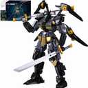 Mech Building Sets, Black Robot Mecha Building Kit with Two Knife, Collectible Gift for Teens Boys 8+, Compatible with Lego Mech Set, 534 PCS