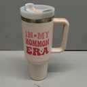 Mommom Gifts Ideas for Grandma.40 oz In My Mommom Era Tumbler with Handle.Mommom Gift.Mommom Cup.Mommom Tumblers.40 oz Birthday Christmas Mothers Day Cups Tumbler Gifts for Mommom.