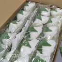 200 Pack White Artificial Roses with Stems, Foam Flowers Bulk