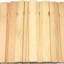 Wooden Paint Stir Sticks - Rewiss 10 Inch Paint Sticks Stirrers for Paddles Resin or Wood Craft Sticks, Garden and Library Markers(Pack of 50)