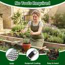 Thealyn 4 Pack 24" Metal Plant Trellis for Pots & Garden Beds, Rustproof Support for Indoor Outdoor Climbing Plants, Vines, Flowers, Fan Shaped, Black