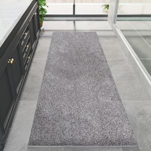 Gray Bathroom Rugs 45.6"x29.9", Extra Soft Absorbent Thick Shaggy Bath Rugs, Non Slip Quick Dry Bath Mat, Machine Washable Bath Rugs for Bathroom, Microfiber Rugs for Shower Bathtubs (Grey)