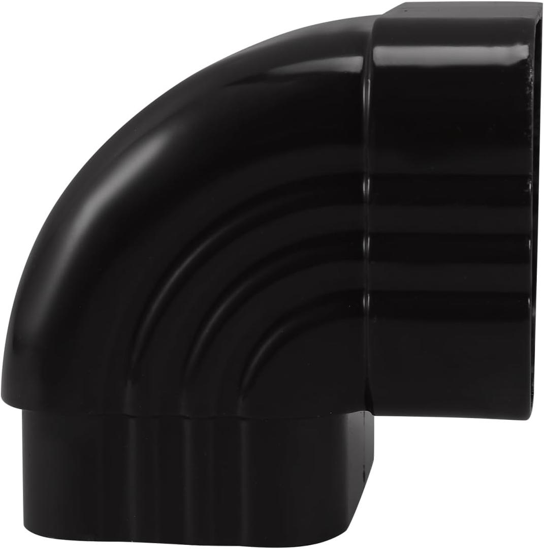 Veemoon Gutter Downspout Extensions Elbow, 90 Bend Angle Downspout Fitting Aluminum Alloy Rain Gutter Elbow Connector Pipes Right Angle Adapter for Easy Installation and Durable Use
