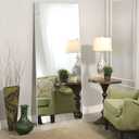 NeuType 47"x22" Full Length Mirror Aluminum Alloy Frame Dressing Mirror for Bathroom/Bedroom/Living Room/Dining Room/Entry, Wall Mounted or Leaning Against Wall, Silver (No Stand)