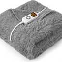Electric Heated Throw Blanket, 10 Heating Levels, 10H Auto-Off Timer, ETL Certified, 50"x60", Grey