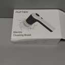 Electric Spin Scrubber, Cordless Shower Scrubber with Battery Level Display, 2 Speeds Electric Scrubber for Cleaning with 6 Replaceable Heads, Cleaning Brush for Bathroom/Sink/Window (White)